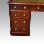 Victorian mahogany pedestal desk - Image 6