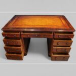 Victorian Mahogany Pedestal Desk - Image 3