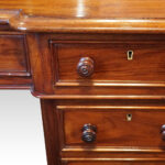Victorian mahogany pedestal desk - Image 8