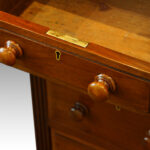 Victorian mahogany pedestal desk - Image 7