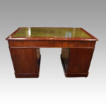 Victorian mahogany pedestal desk - Image 5