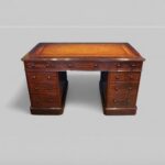 Victorian Mahogany Pedestal Desk - Image 7