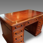 Victorian mahogany pedestal desk Now Sold - Image 4