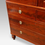 Early Victorian mahogany press wardrobe - Image 14