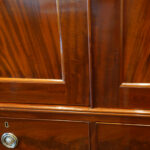 Early Victorian mahogany press wardrobe - Image 11