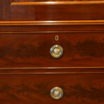Early Victorian mahogany press wardrobe - Image 8