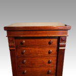 Antique mahogany Wellington chest - Image 7