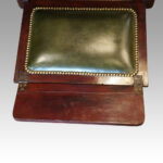 Victorian mahogany reclining library chair - Image 7