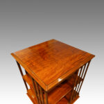 Victorian mahogany revolving bookcase - Image 2