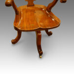 Victorian mahogany revolving desk chair - Image 5