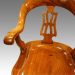 Victorian mahogany revolving desk chair - Image 2