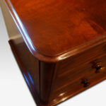 Victorian mahogany round cornered chest - Image 9