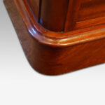 Victorian mahogany round cornered chest - Image 4