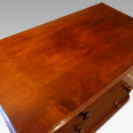 Victorian mahogany round cornered chest - Image 2