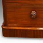 Victorian mahogany round cornered chest - Image 5