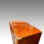Victorian mahogany secretaire military chest - Image 3