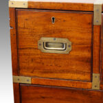 Victorian mahogany secretaire military chest - Image 4