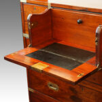 Victorian mahogany secretaire military chest - Image 5