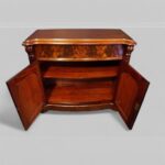 Victorian mahogany serpentine chiffonier - Image 4
