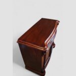 Victorian mahogany serpentine chiffonier - Image 2