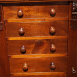 Victorian mahogany Wellington chest - Image 4