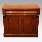 Victorian mahogany waterfall drawer chiffonier