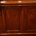 Victorian mahogany waterfall drawer chiffonier - Image 4