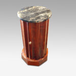 Victorian mahogany circular bedside cabinets - Image 6
