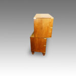 Victorian oak brass bound military chest - Image 5