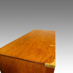 Victorian oak brass bound military chest - Image 4