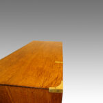 Victorian oak brass bound military chest - Image 3