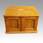 Victorian oak collectors cabinet - Image 2