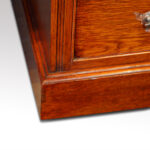 Victorian oak double pedestal desk - Image 9