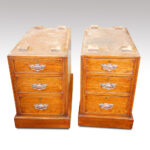 Victorian oak double pedestal desk - Image 8