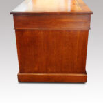 Victorian oak double pedestal desk - Image 6