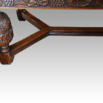 Victorian oak draw leaf dining table - Image 17