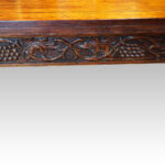Victorian oak draw leaf dining table - Image 10