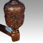 Victorian oak draw leaf dining table - Image 12