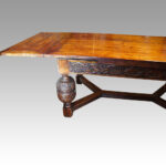Victorian oak draw leaf dining table - Image 13