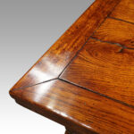 Victorian oak draw leaf dining table - Image 15