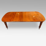 Victorian oak extending dining table