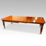 Victorian oak extending dining table - Image 2