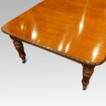 Victorian oak extending dining table - Image 8