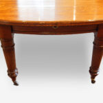 Victorian oak extending dining table - Image 11