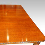 Victorian oak extending dining table - Image 7