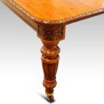 Victorian oak extending dining table - Image 5