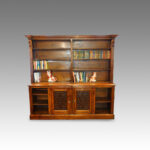 Victorian oak library bookcase
