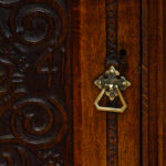Victorian oak library bookcase - Image 12