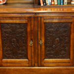 Victorian oak library bookcase - Image 11