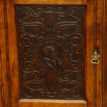 Victorian oak library bookcase - Image 8
